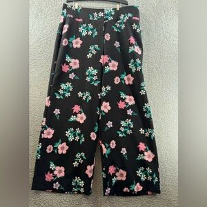 Lane Bryant The Allie wide leg floral print pants Dress pants trousers Size 18